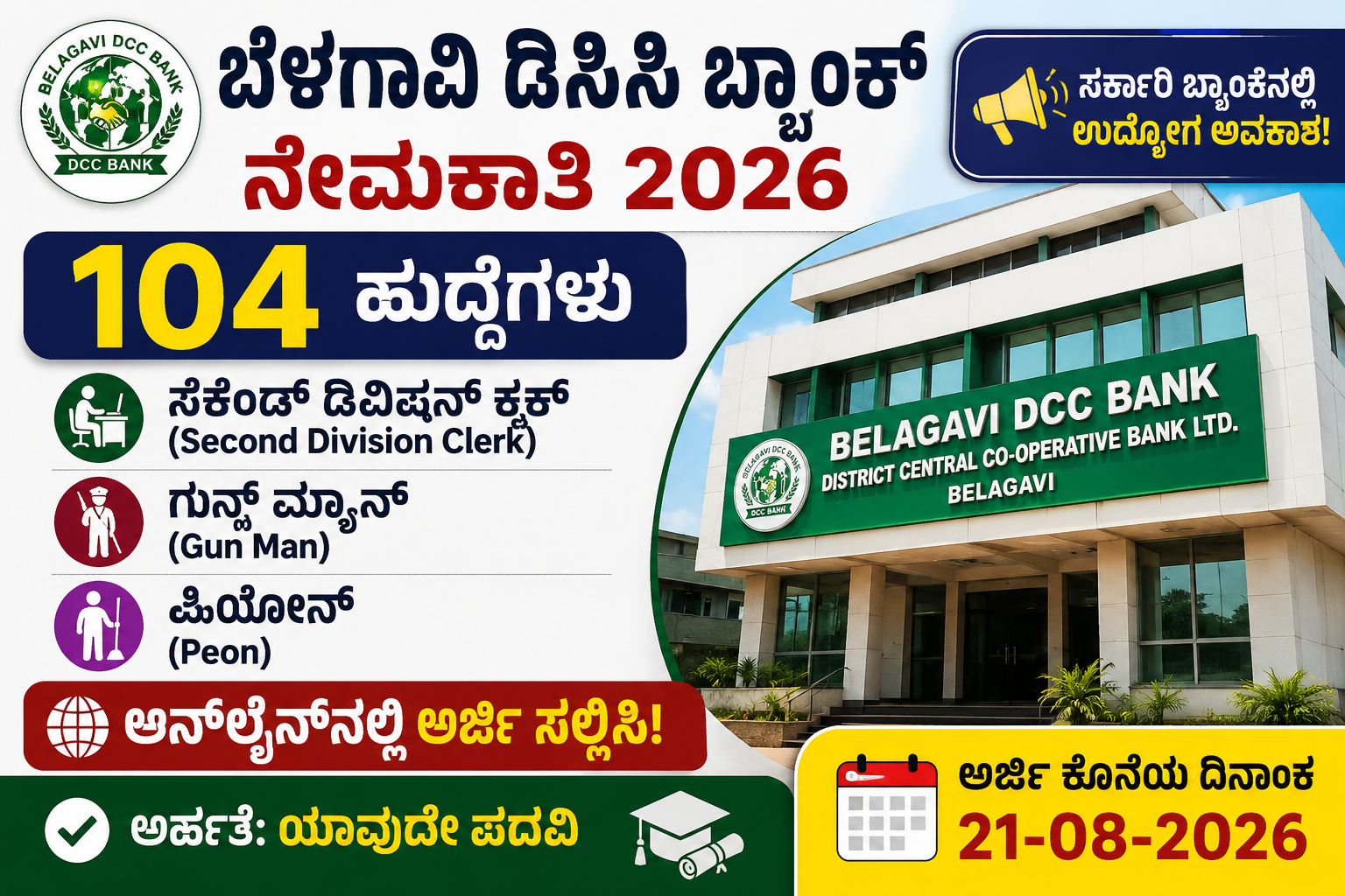 Kannada Bank Recruitment 2026 Poster